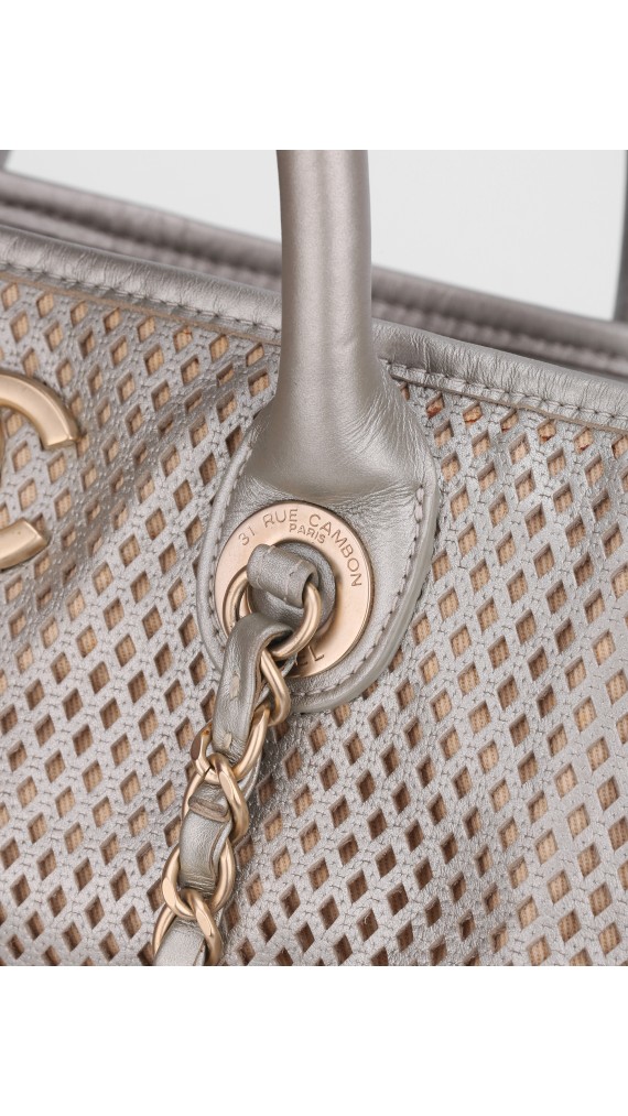 Chanel Metallisk Tote Bag