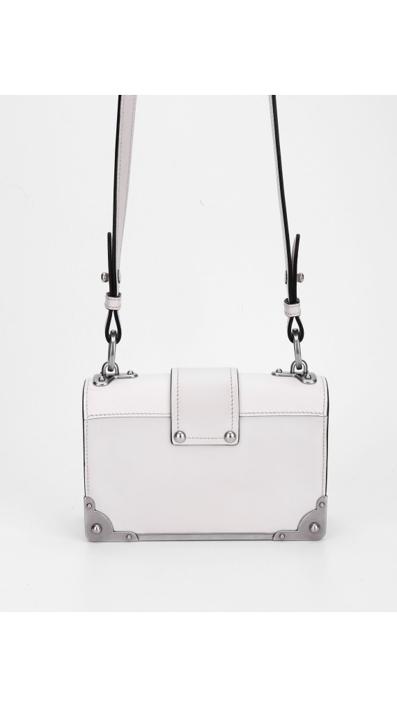 Prada Cahier Leather Crossbody Bag