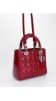 Lady Dior Patent Shoulder Bag Medium