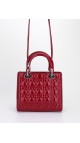 Lady Dior Patent Shoulder Bag Medium