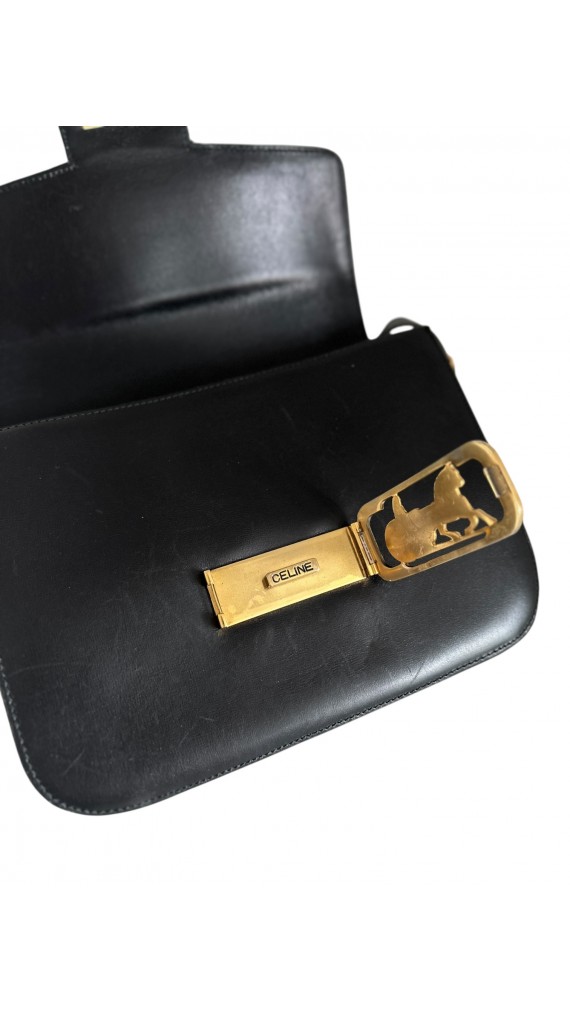 Vintage Celine Box Shoulder Bag