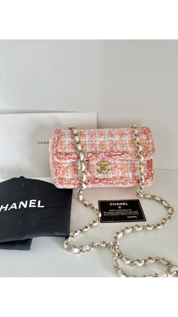 Chanel Classic Mini Flap Tweed Limited Edition
