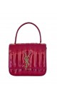 YSL Vicky small quilted patent-leather shoulder bag
