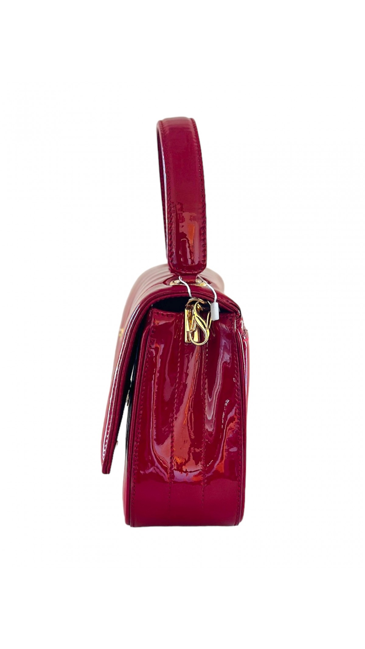 YSL Vicky small quilted patent leather shoulder bag