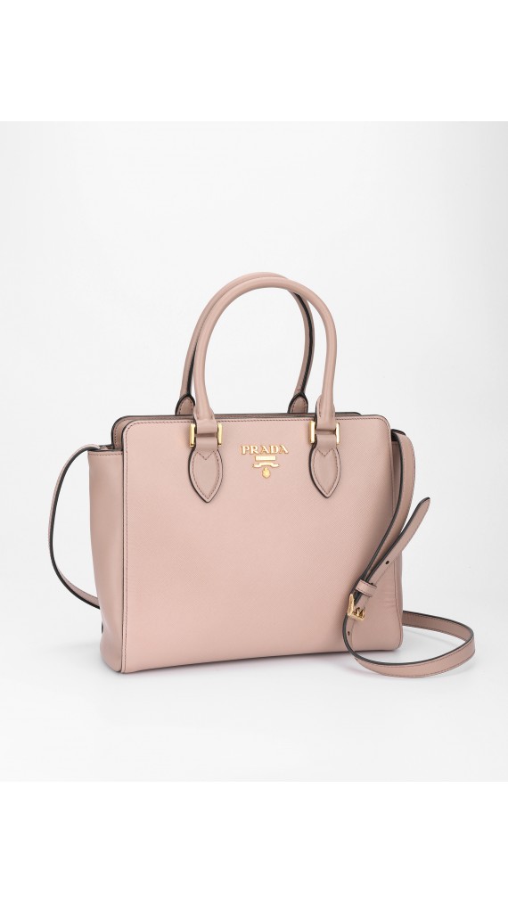 Prada Mini Tote Saffiano Shoulder Bag