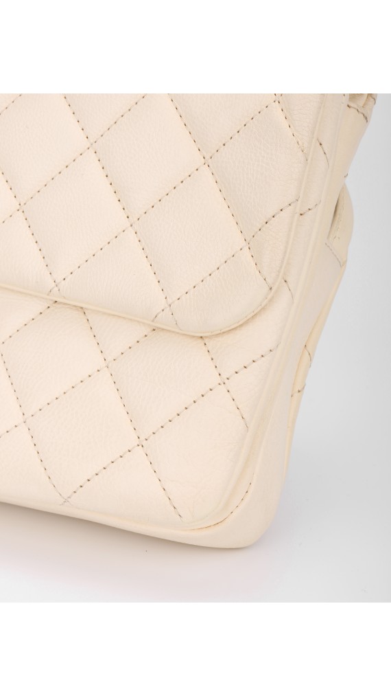 Chanel Single Flap Beige