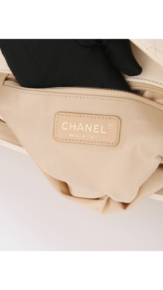Chanel Single Flap Beige