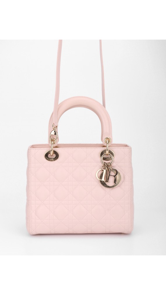 Lady Dior Medium Lyserosa GHW