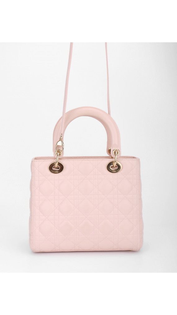 Lady Dior Medium Lyserosa GHW