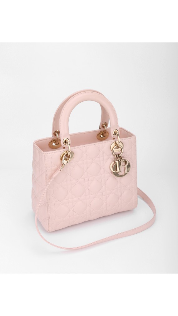Lady Dior Medium Lyserosa GHW