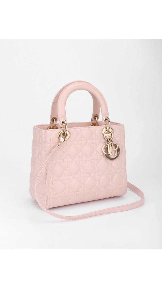 Lady Dior Medium Lyserosa GHW
