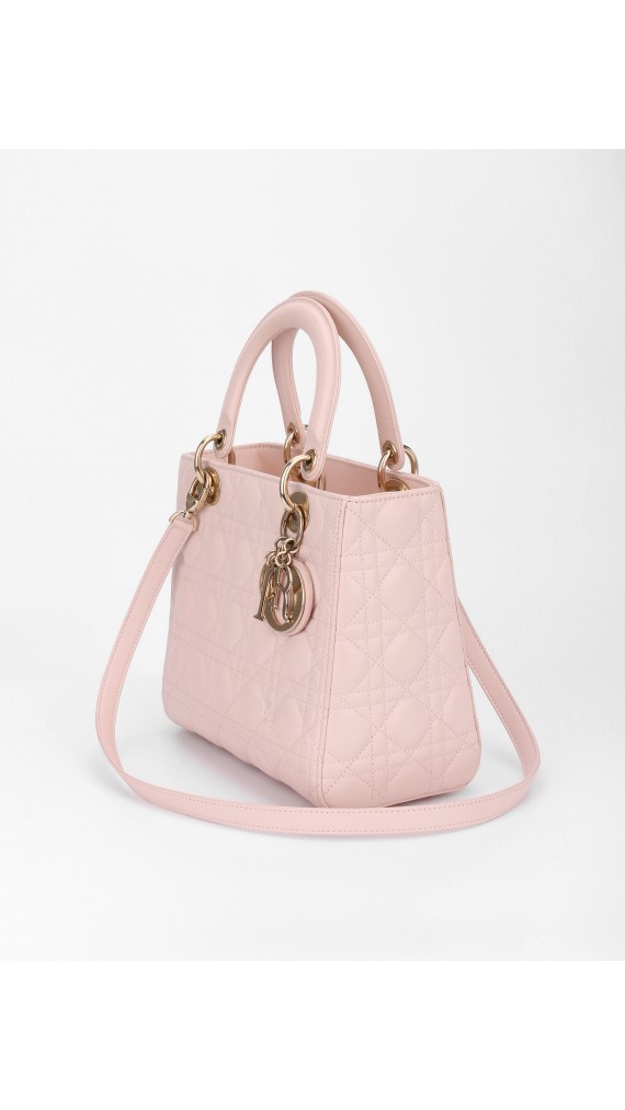 Lady Dior Medium Lyserosa GHW