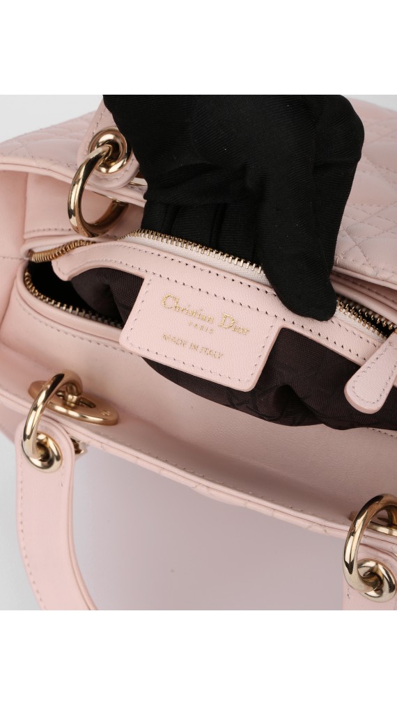 Lady Dior Medium Lyserosa GHW