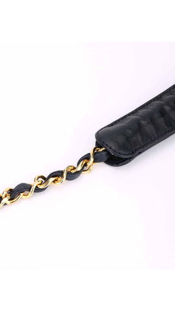 Vintage Chanel Soft Shoulder Bag CC Mørkeblå