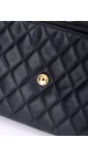 Vintage Chanel Soft Shoulder Bag CC Mørkeblå