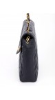 Vintage Chanel Soft Shoulder Bag CC Mørkeblå