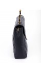 Vintage Chanel Soft Shoulder Bag CC Mørkeblå