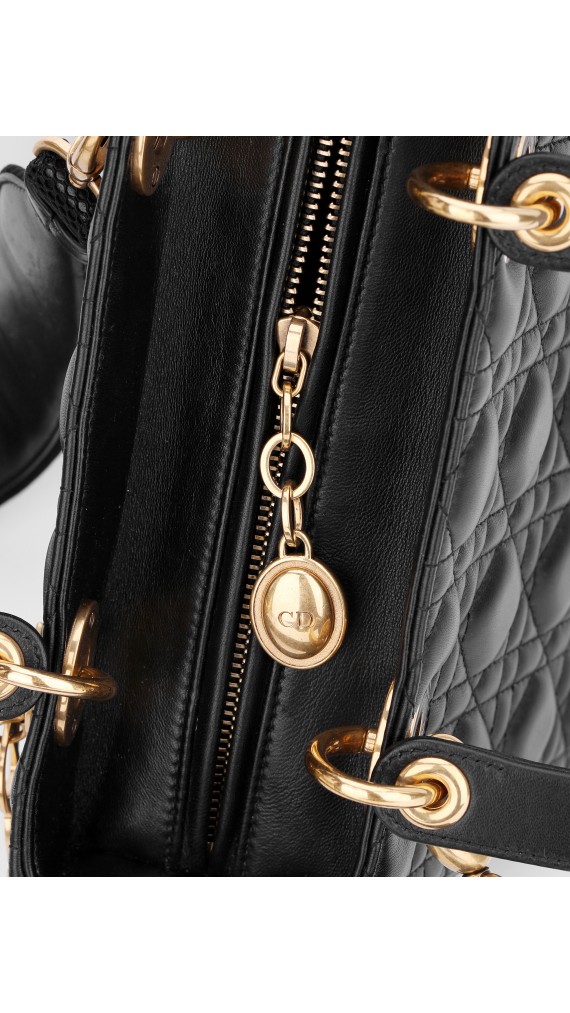 Lady Dior Size Medium Shoulder Bag