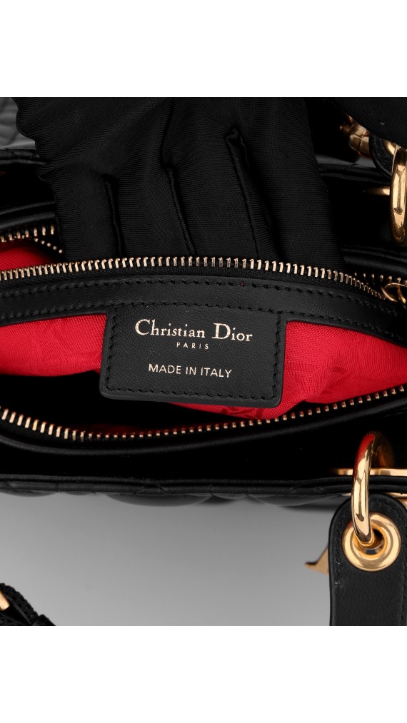Lady Dior Size Medium Shoulder Bag