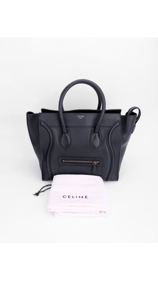 Celine Luggage Size Mini Mørkeblå