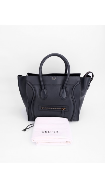 Celine Luggage Size Mini Mørkeblå