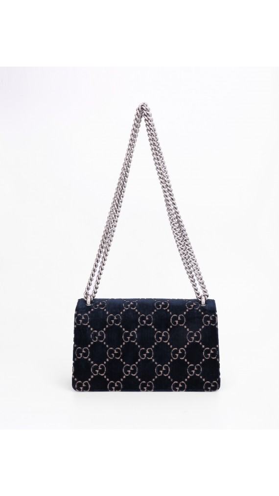Gucci GG Dionysus Small Blue Velvet