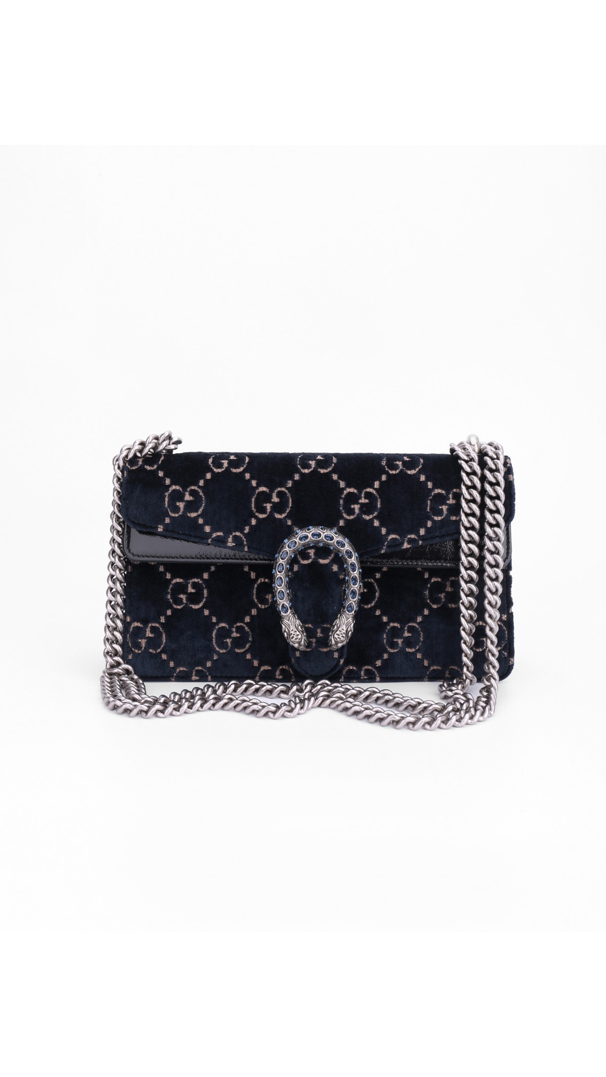 Gucci GG Dionysus Small Blue Velvet