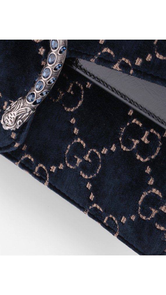 Gucci GG Dionysus Small Blue Velvet