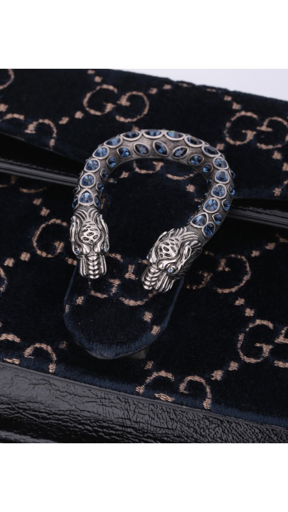 Gucci GG Dionysus Small Blue Velvet