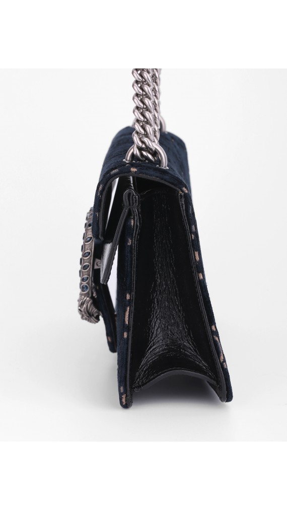 Gucci GG Dionysus Small Blue Velvet
