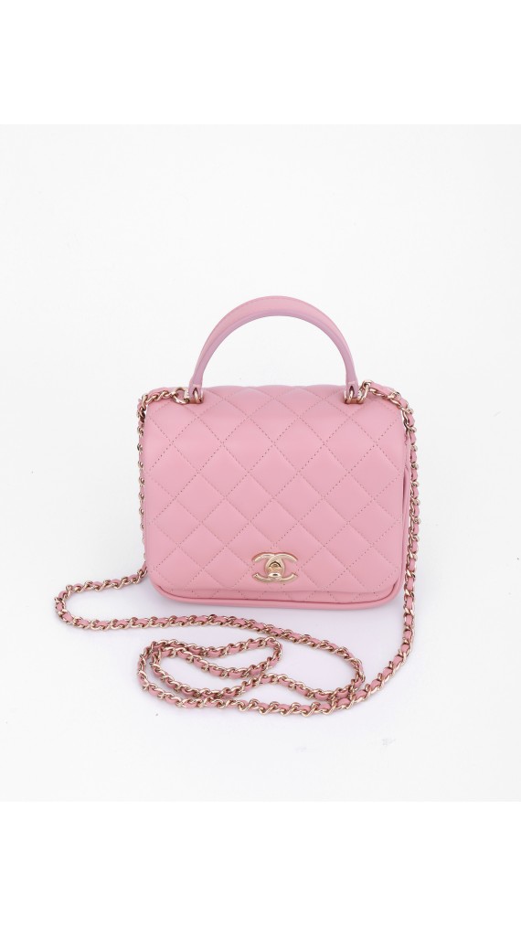 Chanel Mini Square Flap with Top Handle Bag