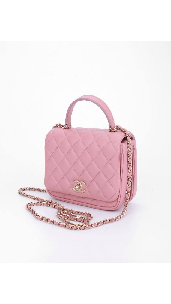Chanel Mini Square Flap with Top Handle Bag