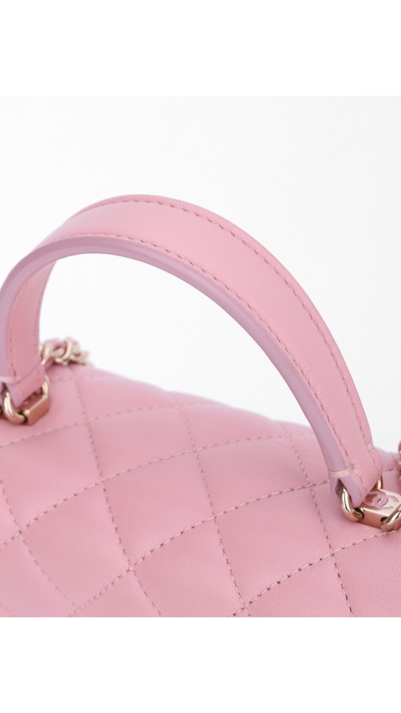 Chanel Mini Square Flap with Top Handle Bag