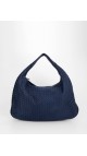 Bottega Veneta Hobo Large Bag Mørkeblå