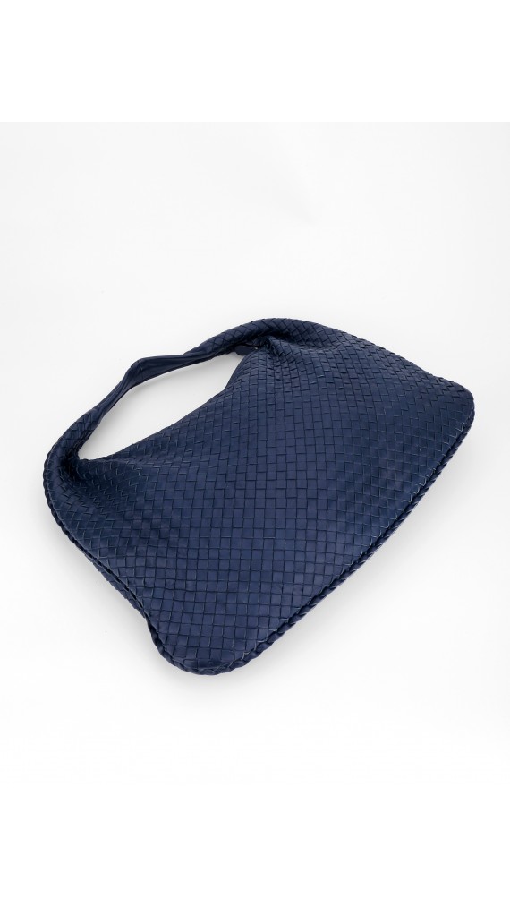 Bottega Veneta Hobo Large Bag Mørkeblå