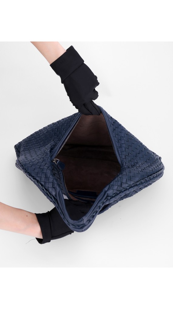 Bottega Veneta Hobo Large Bag Mørkeblå