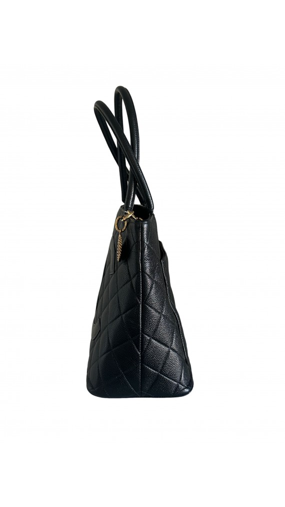 Chanel Caviar Hilton Tote Shoulder Bag