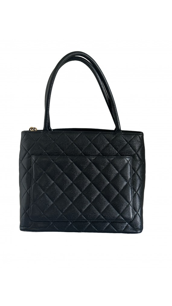Chanel Caviar Hilton Tote Shoulder Bag
