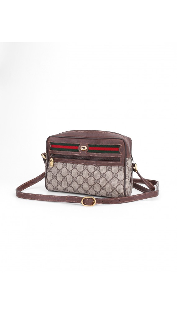 Vintage Gucci Monogram Shoulder Bag
