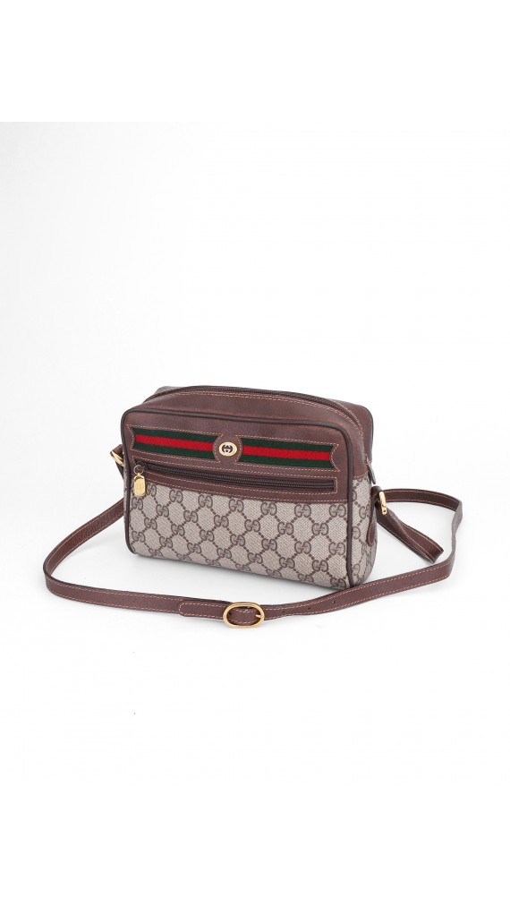 Vintage Gucci Monogram Shoulder Bag