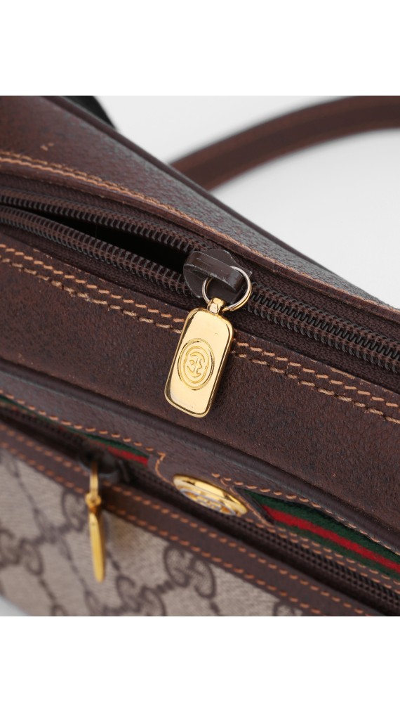 Vintage Gucci Monogram Shoulder Bag