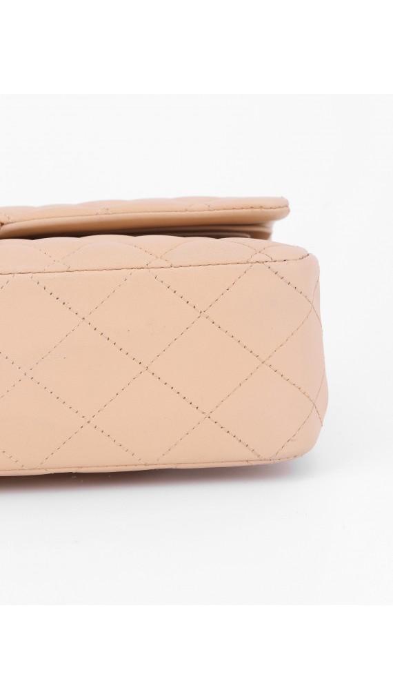 Chanel Double Flap Bag Beige Size Medium