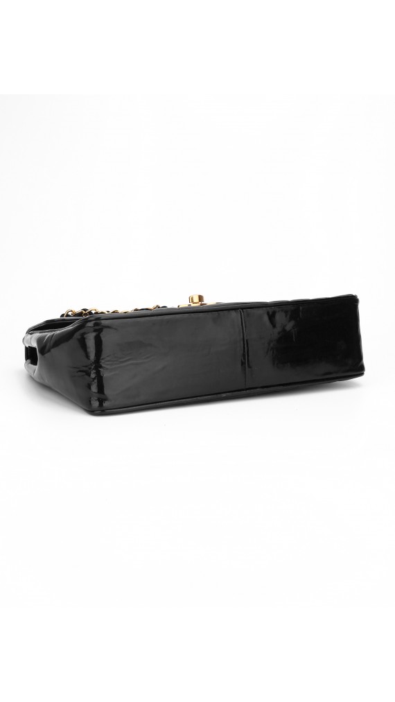 Vintage Chanel Single Flap Bag Size Jumbo