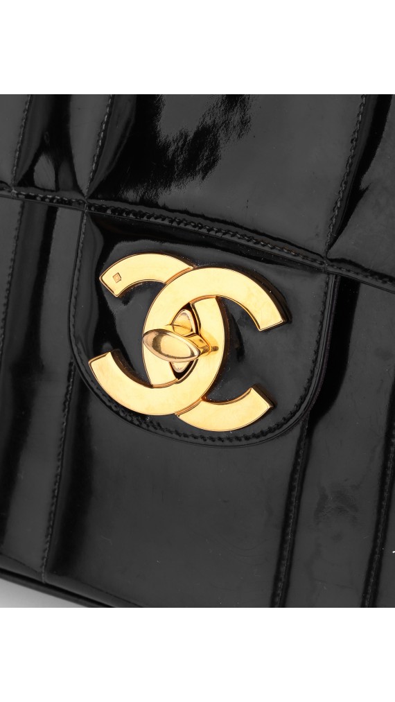 Vintage Chanel Single Flap Bag Size Jumbo