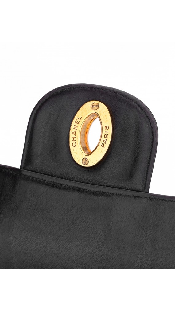 Vintage Chanel Single Flap Bag Size Jumbo