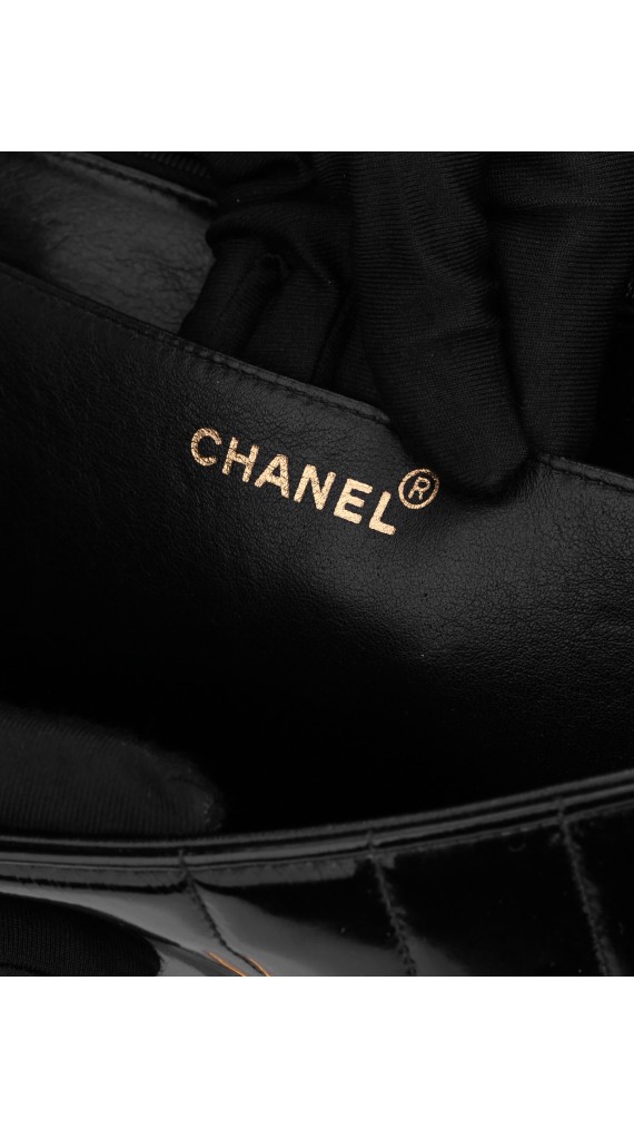 Vintage Chanel Single Flap Bag Size Jumbo