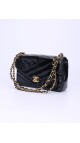 Chanel Single Flap Patent Shoulder Bag