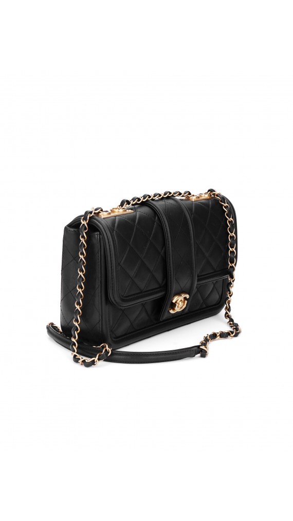 Chanel Quilted Flap Shoulder Bag Size Medium