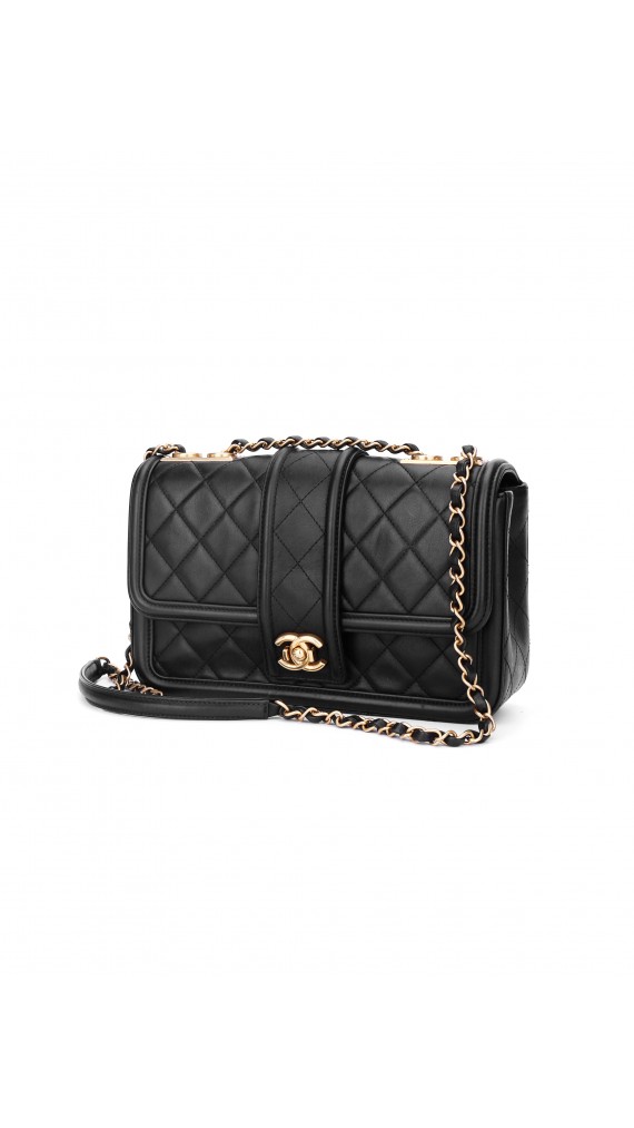 Chanel Quilted Flap Shoulder Bag Size Medium