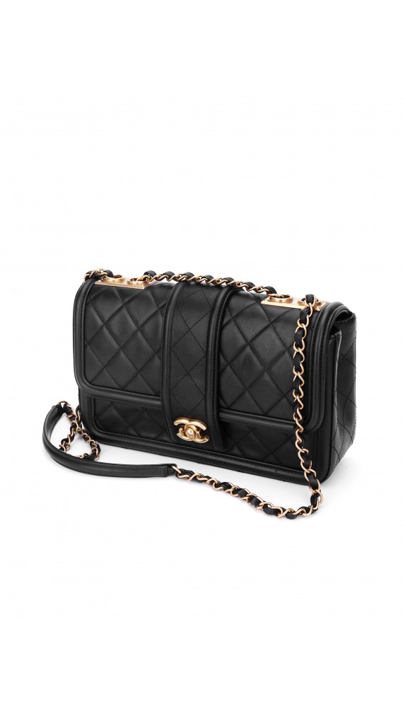 Chanel Quilted Flap Shoulder Bag Size Medium